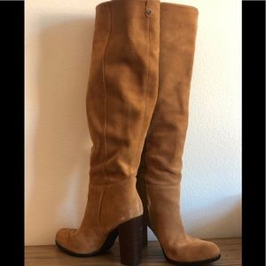 Sam Edelman - knee high - brown suede platform